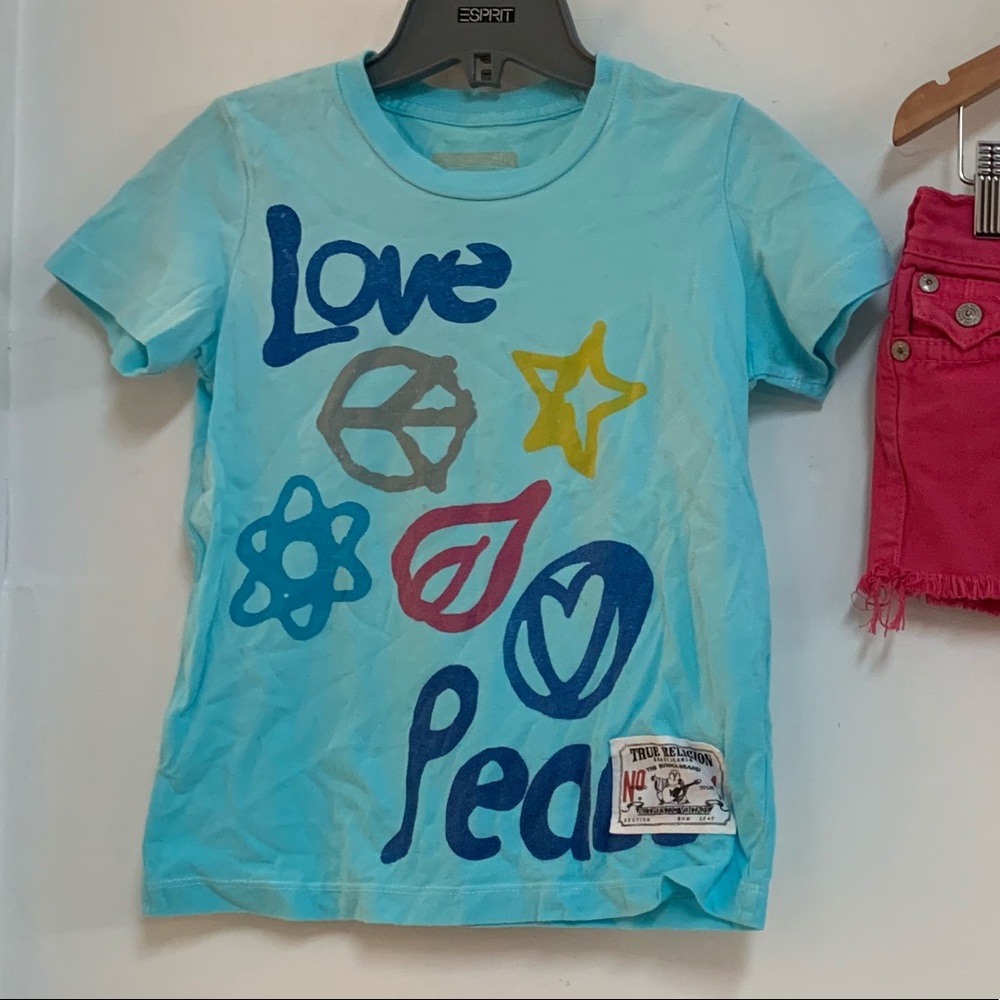 True Religion Kids Peace & Love t-shirt